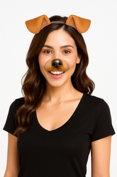 Dog Selfie Costume Kit with Ears & Nose